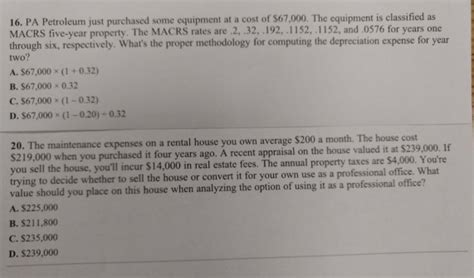 richard miller has just purchased some equipment for|Finance 301.